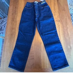 Abercrombie & Fitch Women's 90s Slim Straight Leg Jeans - Dark Blue